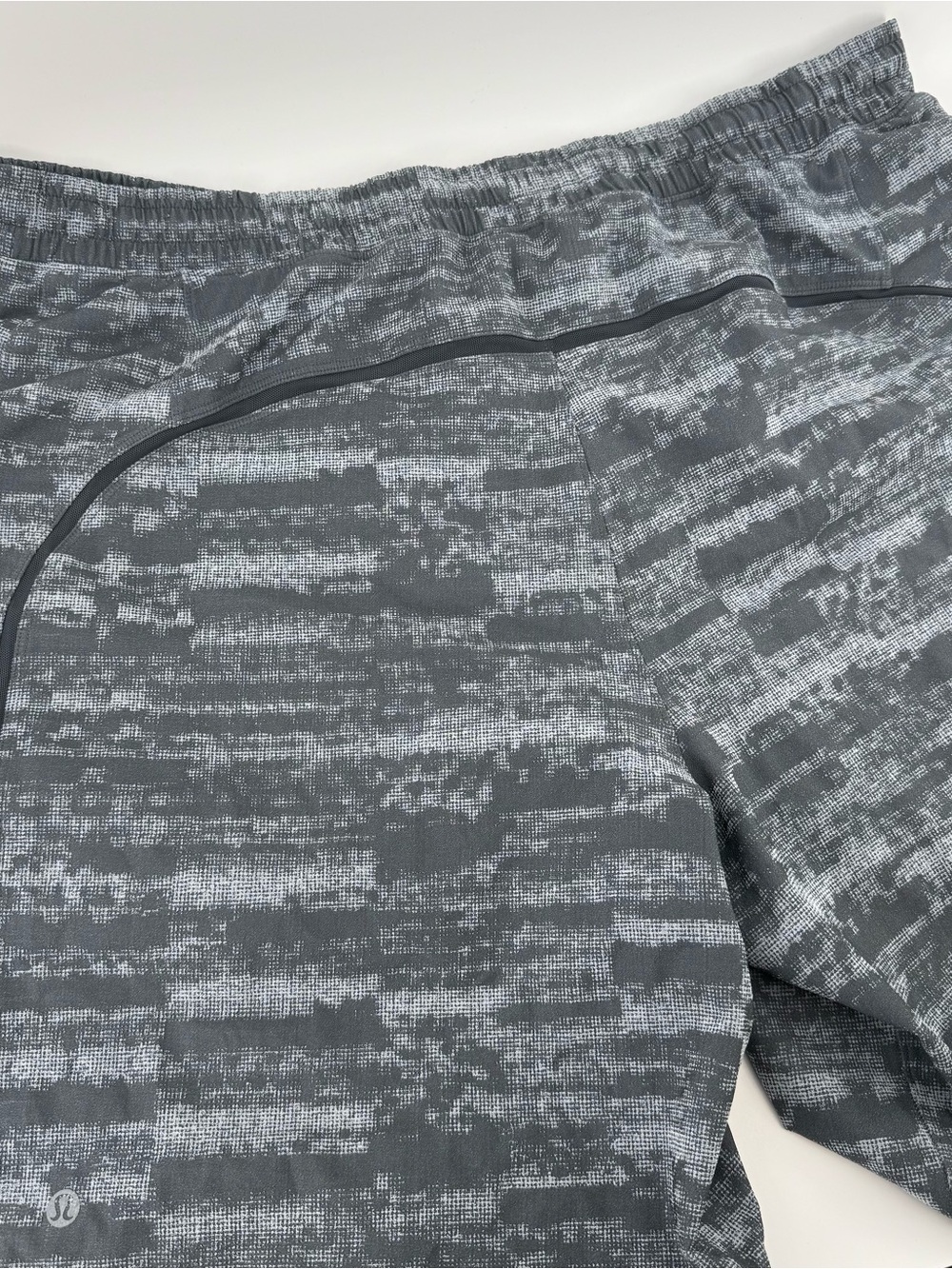 Lululemon Pace Breaker Shorts Mens XXL Glitch Camo Grey Black 9” Athletic Gym